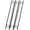Black + Steel#4, variant on Rebar Stake with Loop 4pcs - 5/8x55.5 Inch Steel Tent Canopy Ground Stakes with Angled Ends for Campsites and Canopies