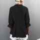 thumbnail image 4 of Blusa holgada suave y cómoda para el hogar o la oficina, talla L, color negro, con escote en V para mujer, 4 of 6