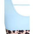 thumbnail image 4 of Rosegal Plus Size & Curve Leopard Print Colorblock Tee, 4 of 5
