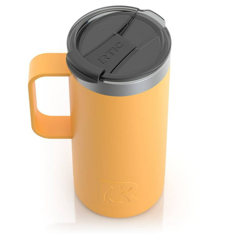This heated 16 oz coffee mug holds an exact temperature for 3 hours