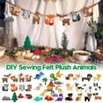 thumbnail image 1 of Juguete de Fieltro para Coser a Manos para Habilidades Motoras Finas, Kit de Manualidades para Animales de Coser, Kit de Costura para Animales Educativos Tempranos, Desarrollo Sensorial para Niños de 3 a 12 Años, 1 of 9