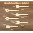 thumbnail image 6 of Wooden Spoons & Spatulas 6-Piece Bamboo Kitchen Utensil Set - Natural Material Scraper & Strainer Cooking Tools$$Home Decor, Kitchen, & Other, 6 of 7