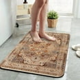 thumbnail image 2 of 1pc Vintage inspired Ornate Rug Bathroom Rug Bathroom Decor and Accessories- Durable,Anti Slip,And Quick Drying,Suitable For Indoor/outdoor Use - Perfect For Bathrooms,Bedrooms,Kitchens, 2 of 9