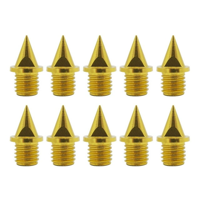 jinwen 10 Pcs Pointes de Rail en Acier au Carbone de Remplacement Doré