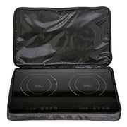 True Induction TI-2C Protable UL1026 Certified, 23-inch Dual Induction Cooktop 1750W Glass-Ceramic Top with FREE Carrying Bag & 2 Silicone Mats