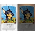 thumbnail image 2 of Carolines Treasures SS4128CNL Doberman in Summer Flowers Ceramic Night Light, 2 of 2