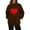 Brown, variant on Women's Valentine's Day Sweatshirt Heart Print Turtleneck Long Sleeve Pullover Tops with Pocket Fall Winter Warm Sweatshirts