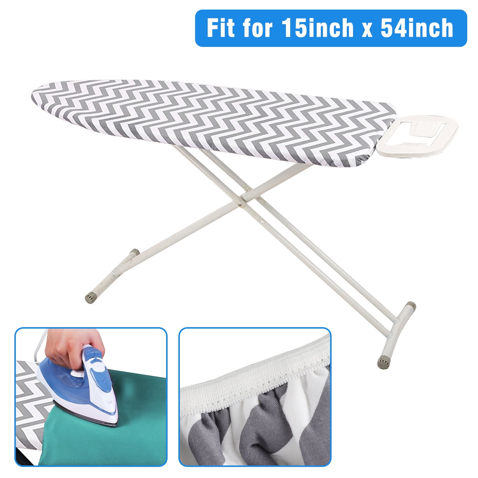 Deluxe Replacement Ironing Board Silicone Cover Thick Protective Pad 54x14 inch 
