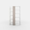 thumbnail image 6 of Ada Home Decor Boise Multiple Tier Open Shelf Modern Bookcase, White/Light Mocha, 6 of 7