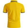 thumbnail image 2 of Geeksport Polo Shirts for Men Short Sleeve Solid Color Causal Collared Golf Tennis T-Shirt Men's Golf Polo Shirts Business Polo Shirts golden L, 2 of 9