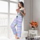 thumbnail image 5 of Balery Striped Gradient Pantalones de pijama para mujer, pijamas ultraligeros, pantalones de estar por casa-X-Large, 5 of 6
