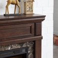 thumbnail image 3 of 46" Electric Fireplace with Mantel, Freestanding TV Stand with 23" Fireplace Insert, 1400W Electric Fireplace Heater with Remote Control, Adjustable Flame, Living Room/Apartment (42" W - Cherry), 3 of 18