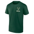 thumbnail image 2 of Men's Logo Athletic Hunter Green Milwaukee Bucks Never Over T-Shirt, 2 of 3