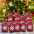 thumbnail image 3 of 50 Piezas Bolsa de Dulces de Navidad Decoración de Vacaciones Bolsa de Reutilizable Bolsa de Envoltura Bolsas con Cordón para Fiesta de Estilo F Colco Bolsa con cordón, 3 of 7