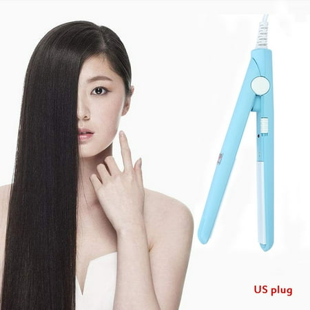 - EECOO 4Colors 2 in 1 Mini Hair Straightener Ceramic Tourmaline Plate Beauty Flat Iron Heating Curler,Hair Straightener, Mini Flat Iron