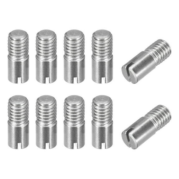 Uxcell 10Pcs M8 x 20mm Slotted Cylindrical Pin 304 Stainless Steel Dowel Locating Pin
