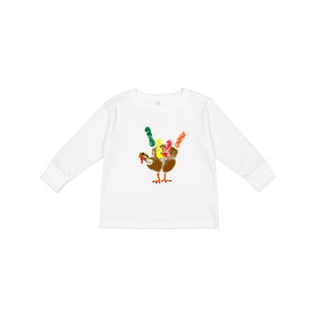 

Inktastic I Love You Colorful Craft Hand Turkey Gift Toddler Boy or Toddler Girl Long Sleeve T-Shirt