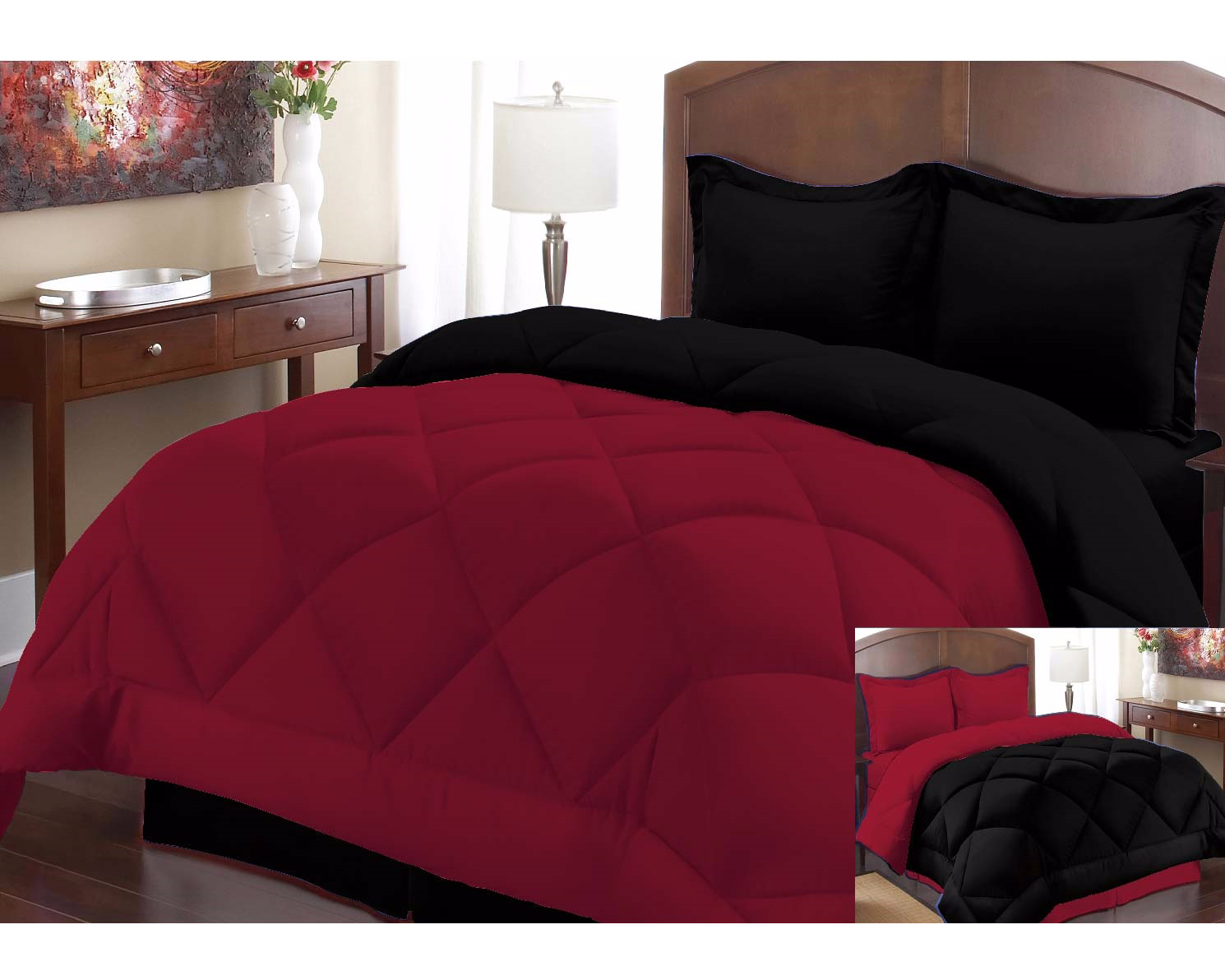 Peach Skin Reversible Comforter Sets