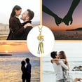 thumbnail image 4 of Hug Necklace, The Tale of Two Lovers Necklace Show Your Love, Affectionate Hug Necklace for Couples, Love Necklace, Mothers Day Necklace, Mothers Day Gifts Jewelry, 4 of 8