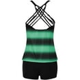 thumbnail image 6 of OAVQHLG3B Tankini Bathing Suit for Womens Swimsuits Boyshort Women Summer Print Strappy Back Tankini Set Two Piece Swimsuits Swimdress, 6 of 6