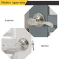 thumbnail image 2 of Passage Door Lock Lever Handle for Hallway and Closet Keyless Satin Nickel Interior Door Locksets, 2 of 7