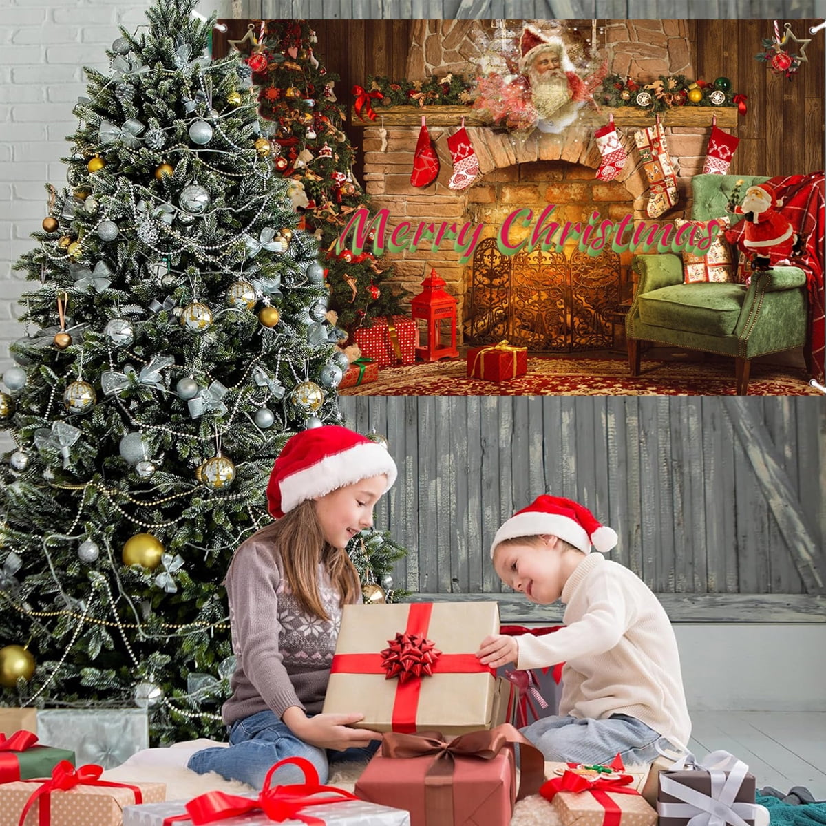 Luminora 3 X 2,4 M Rouge Bonbons Cannes Arche De Noël Toile