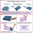 thumbnail image 4 of Couverture à Capuchon Disney Stitch en Molleton pour Filles Adolescentes Bleu, 4 of 6