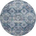 thumbnail image 2 of Addison Rugs Mayfield Premium Machine Washable Transitional Panel Denim Round Rug, 8' x 8', 2 of 6