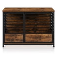 thumbnail image 3 of Large Dog Crate Furniture 39 Inch Heavy Duty Dog Cage Wooden Dog Cage with Storage Side Table Suitable for living room Bedroom, 3 of 5