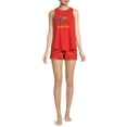thumbnail image 2 of Secret Treasures Women's Muscle Tank Top and Shorts Pajama Set, 2-Piece, 2 of 5