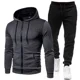 thumbnail image 4 of Chándal con estampado de moda para hombre, Sudadera con capucha y cremallera, pantalones de chándal, trajes de dos piezas, conjuntos deportivos informales para Fitness y trotar, 4 of 4