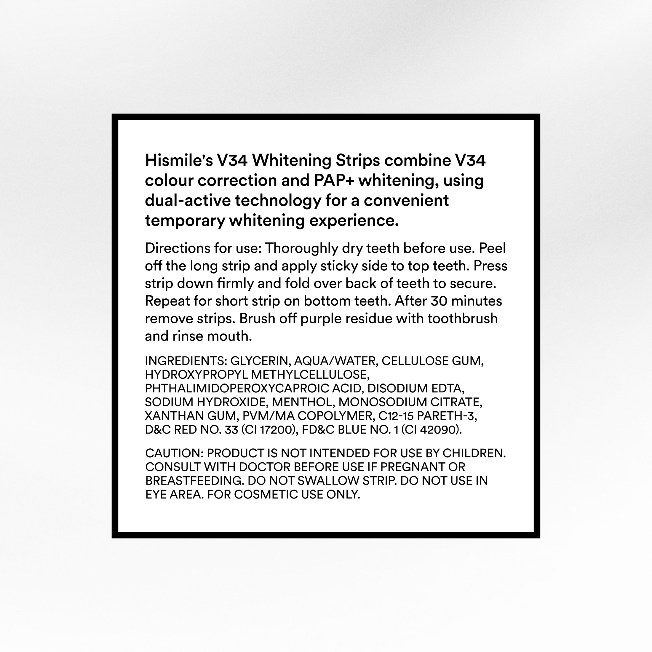 HiSmile V34 Purple Whitening Strips Teeth Whitening photo 7