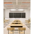 thumbnail image 4 of Fluorescent Light Covers for Ceiling Lights 2 Pack, Burnt Orange Gray Ombre Magnetic Ceiling Light Covers 2x4ft for Classroom Office School, Modern Gradient Abstract Art Drop Ceiling Light Shade, 4 of 7
