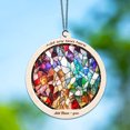 thumbnail image 6 of Crystal Cluster Stained Glass Suncatcher Ornament – Ornament Gift for Family, Friends, Men & Women, Christmas 2025 Keepsake, 6 of 6