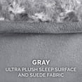 thumbnail image 5 of Furhaven Luxe Lounger Dog Beds for Small/Medium/Large Dogs & Cats - Orthopedic, Cooling Gel, Memory Foam, & More Ultra Plush Gray Jumbo Plus Memory Foam, 5 of 13