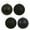 Black, variant on Vickerman 3" Burnished Orange 4-Finish Ball Ornament Assortment, 16 per Box