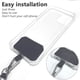 thumbnail image 4 of Correa de cordón universal para teléfono móvil (tela curada gris oscuro + cuerda suave gris) Hugtrwg Nuevos Originales, 4 of 6