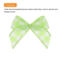 thumbnail image 4 of 80Pcs Mini Gingham Ribbon Bow 1" Checkered Fabric Satin Ribbon Bows for Craft DIY Hair Bow Sewing Green and White, 4 of 5