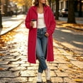 thumbnail image 4 of Ghalytn Women's Long Hooded Zip Up Jacket Fleece Lined Full Zip Long Sleeve Casual Coat with Pockets, 4 of 7