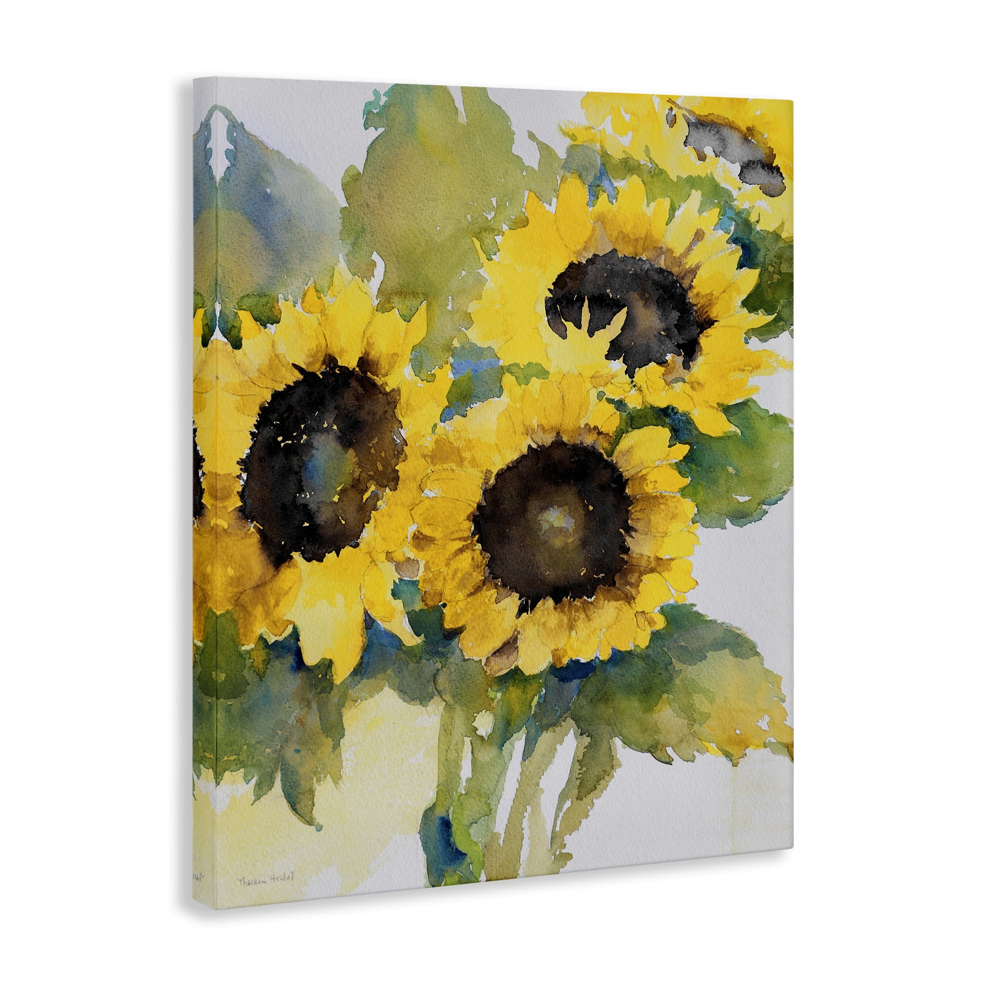 Stupell Industries Blooming Sunflower Bundle Botanical & Floral Painting Gallery Wrapped Canvas Art Print Wall Art, 16 x 20