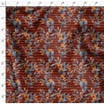 thumbnail image 4 of Soimoi Red Poly Georgette Fabric Leaves & Floral Stripe Print Sewing Fabric Yard 52 Inch Wide, 4 of 5