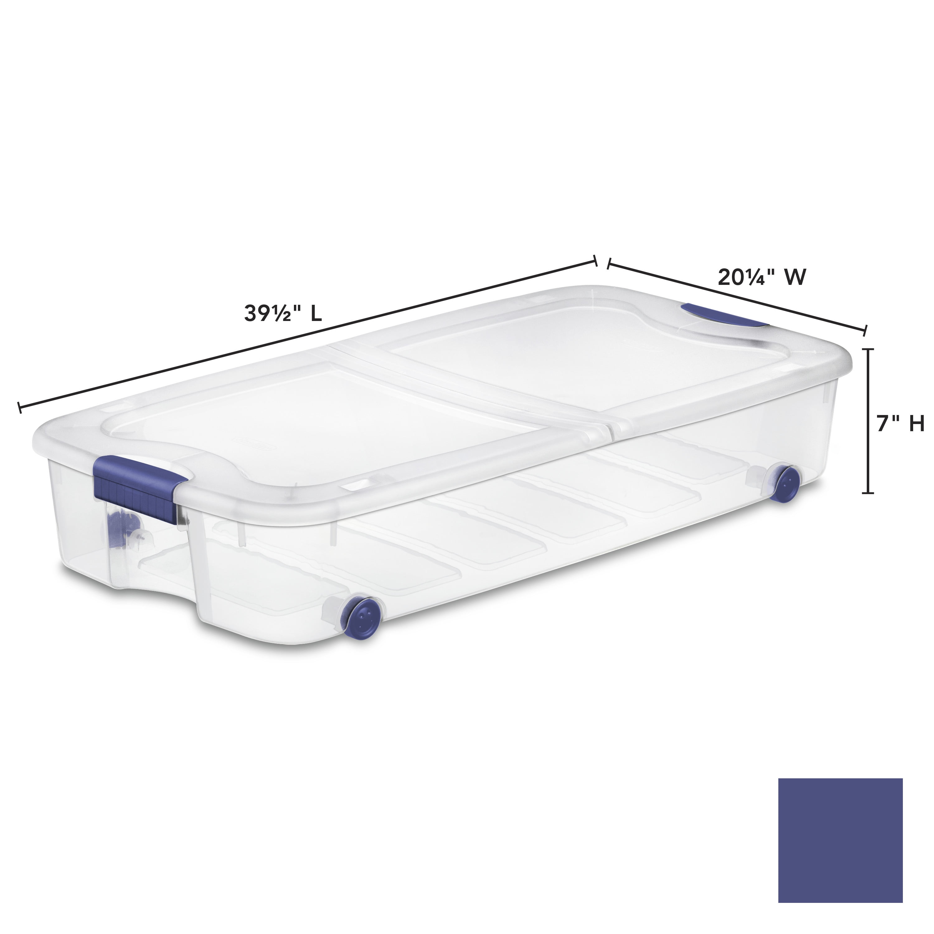 Walmart  Under bed storage containers, White storage box, Storage