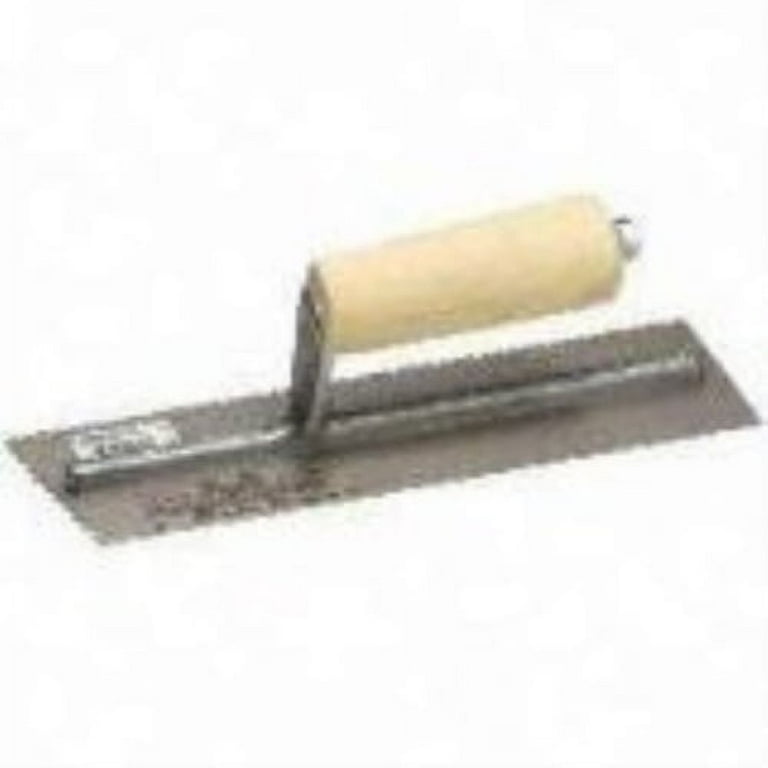 Marshalltown 4-1/2 in. W X 11 in. L Steel Notched Trowel Marshalltown 4-1/2 in. W X 11 in. L Steel Notched Trowel
