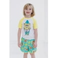 thumbnail image 2 of SpongeBob SquarePants Surfboard UPF 50+ Rash Guard and Swim Trunks Outfit Set Little Kid to Big Kid, 2 of 5