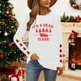 thumbnail image 7 of Ailaofu Christmas Sweatshirts Women Tis The Season Xmas Shirt Christmas Tree Graphics Tees Holiday Long Sleeve Pullover Tops, 7 of 7