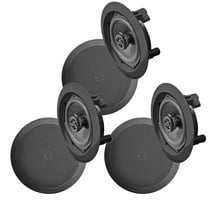 Pyle In Wall and In Ceiling Dual 6.5" Speaker System w/ Flush Mount, 3 Pack