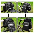 thumbnail image 3 of Bolsa a cuestas para bicicleta Bolsa para asiento trasero Portaequipajes impermeable para bicicletas Bolsa portaequipajes Bolsa para cuadro portátil Bolsa para bicicletas con impermeable y correa para JFHHH pequeña, 3 of 5