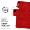 thumbnail image 6 of Dteck Wallet Case For Samsung Galaxy Tab A 8" SM-T290 (2019 Released),Magnetic Folio Retro Leather Card Holder Cover Kickstand Shockproof Protective ,Red, 6 of 6