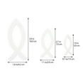 thumbnail image 2 of WASHWEPE Beach Bathroom Decor White Boxwood 9Pcs 4.7X1.6X0.3In, 2 of 8