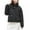 Black, variant on HAPIMO Womens Down Puffer Jacket Winter Cropped Jackets Stand Collar Long Sleeve Zip Casual Puffy Coat with Pockets White L